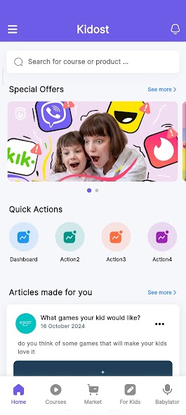 Kidost Marketplace App